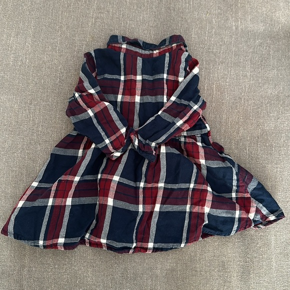 4-6 mo H&M plaid button up dress - Picture 5 of 5